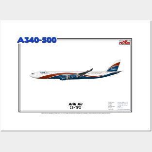Airbus A340-500 - Arik Air (Art Print) Posters and Art